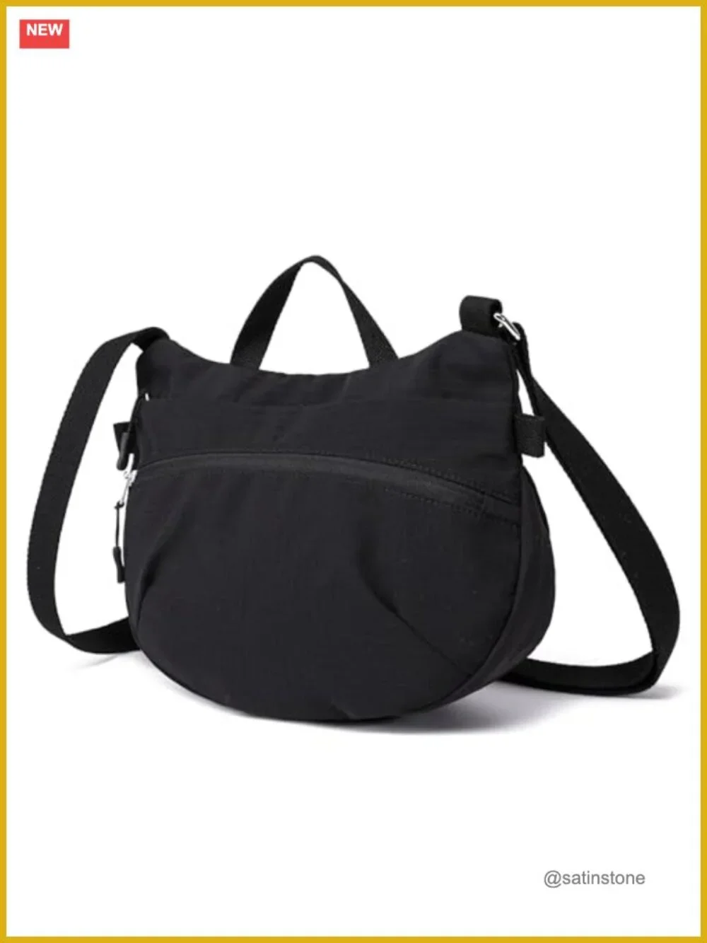 Packable Nylon Crossbody Bag for Women, Travel Purse with Pockets
